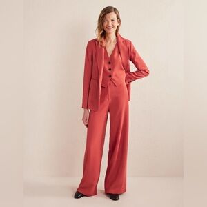 NWOT Boden Fluid Wide Leg Pants Color Fox Terracotta Dusty Pink 8L